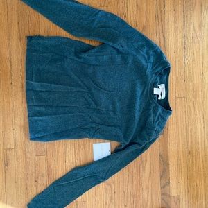 NWT Green Cashmere Sweater